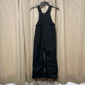 Columbia girls small Black Snow Bib Overalls